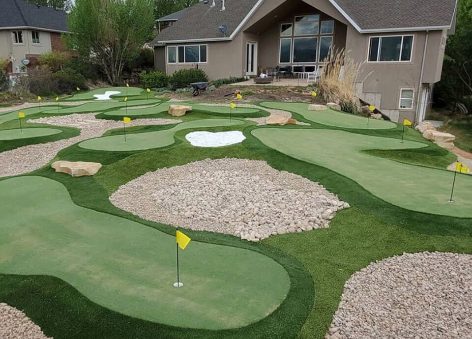 backyard chipping and putting course